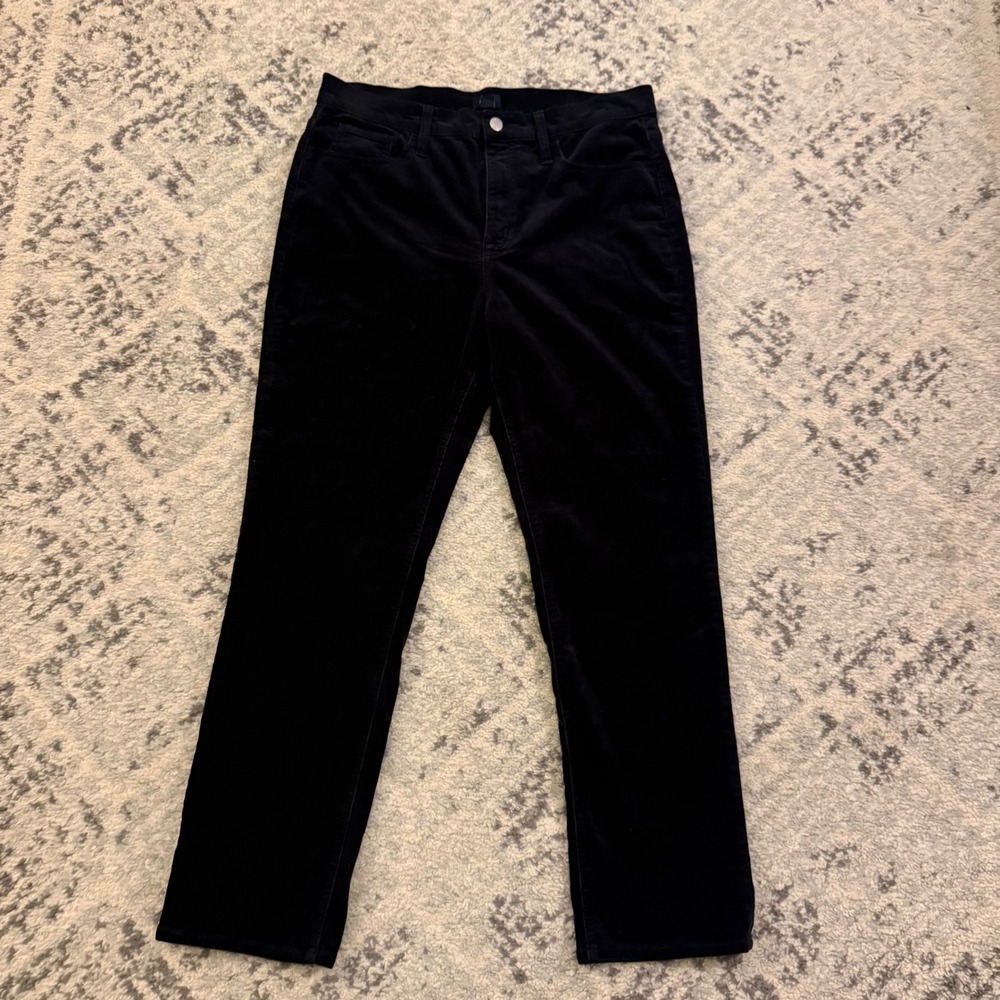 J.Crew Black Corduroy Straight Leg Pants Womens 31 BT006 HO23